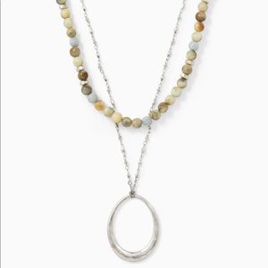 Natia Layered Necklace - Silver